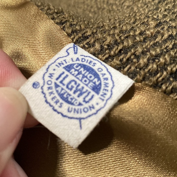 Stunning olive green vintage Shagmoor May Co. Coat fur collar small /medium - Picture 10 of 10